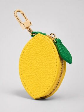 Lemon AirPods Earbuds Case Mini Pouch AirTag Holder Bag Charm NWT 🍋